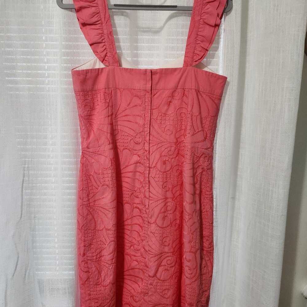 Lilly Pulitzer Coral Dress Size 10 - image 3