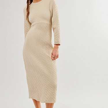 Free People Midi Sweater Dress Gabby Seamless M/L - image 1