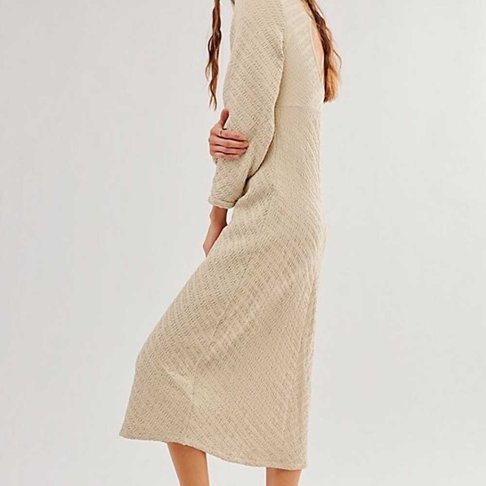 Free People Midi Sweater Dress Gabby Seamless M/L - image 3