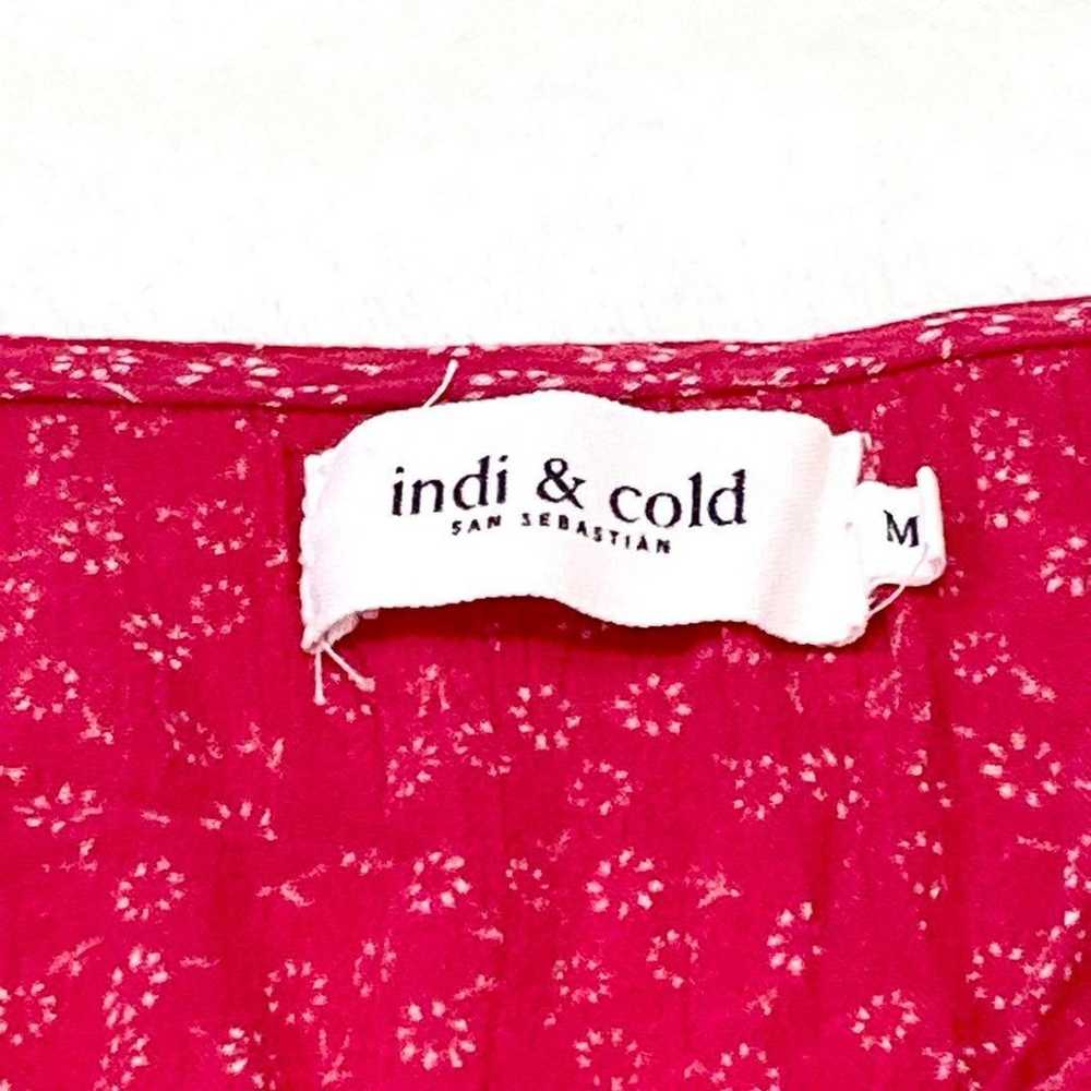 【Excellent Condition】Indian Cold Red Floral Dress… - image 6