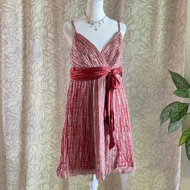 NWOT BCBGMAXAZRIA Silk Chiffon Satin Sash Y2K Bab… - image 1