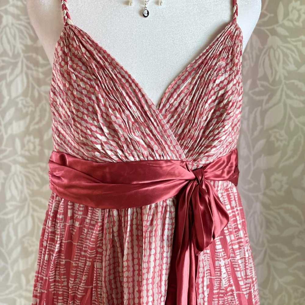 NWOT BCBGMAXAZRIA Silk Chiffon Satin Sash Y2K Bab… - image 4