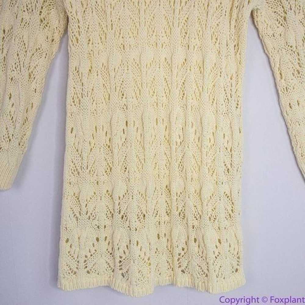 NEW Free People Elton Cream Crochet Knit Long Sle… - image 10