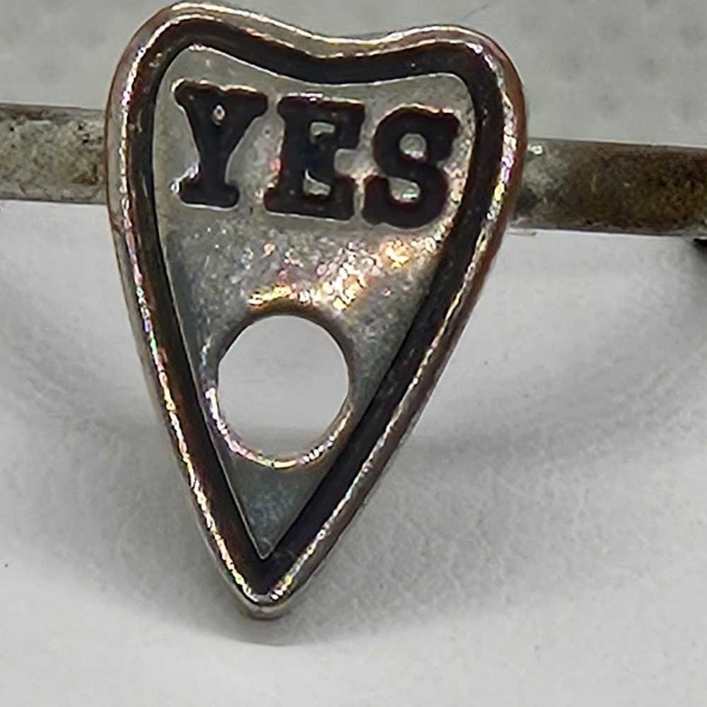 Vintage Planchette Silver Tone Ring Spooky Hallow… - image 4