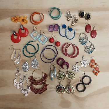 Earring Lot 26 pairs wear or sell