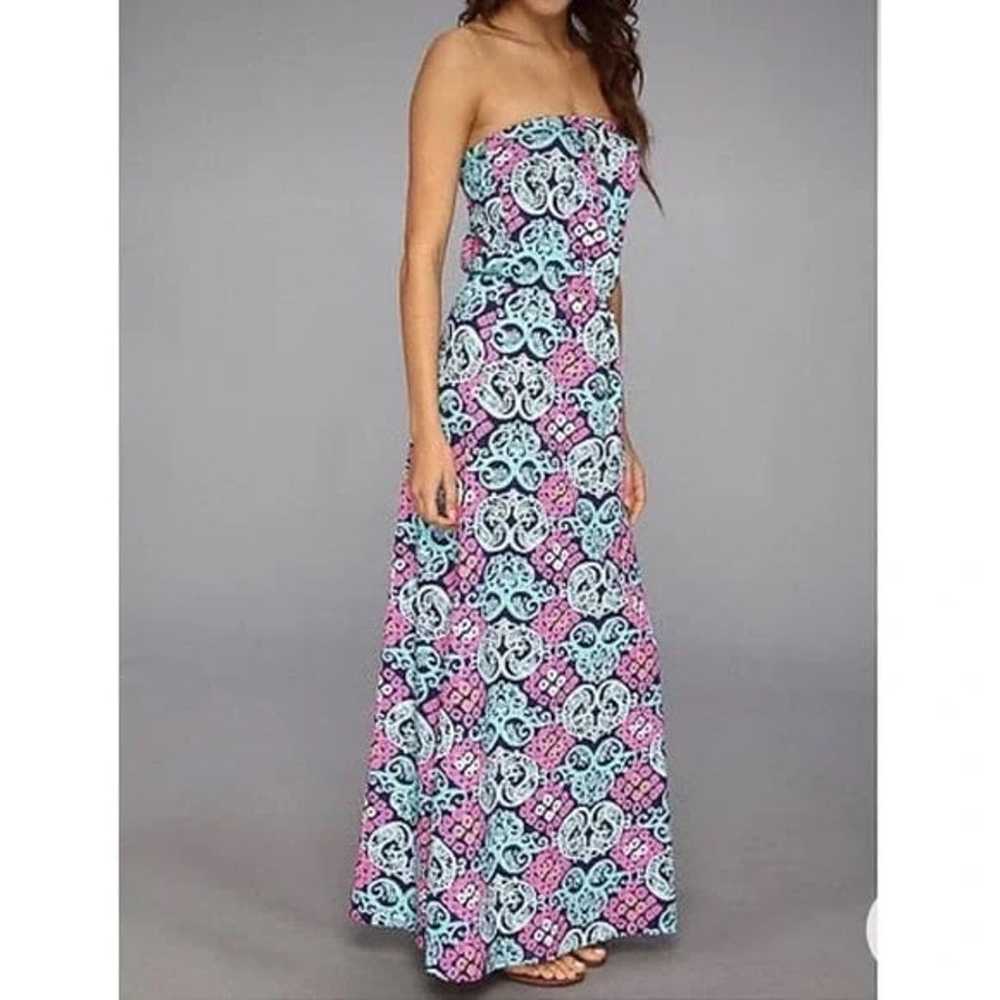 EUC Strapless Lilly Pulitzer Marlisa Maxi Dress - image 1