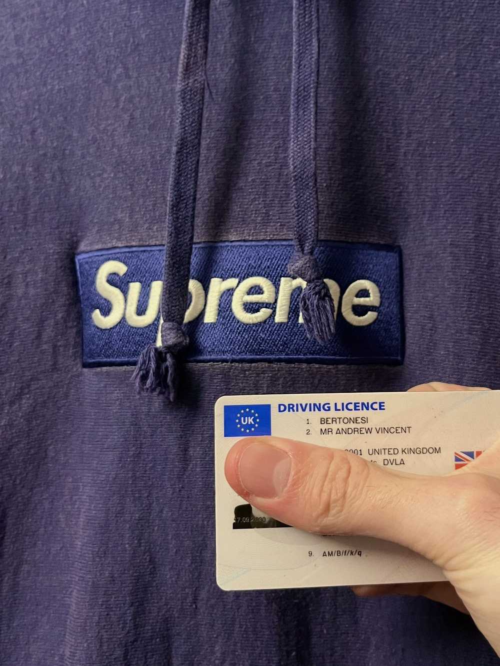 Supreme Supreme Box Logo Hoodie Washed Navy / Blu… - image 2