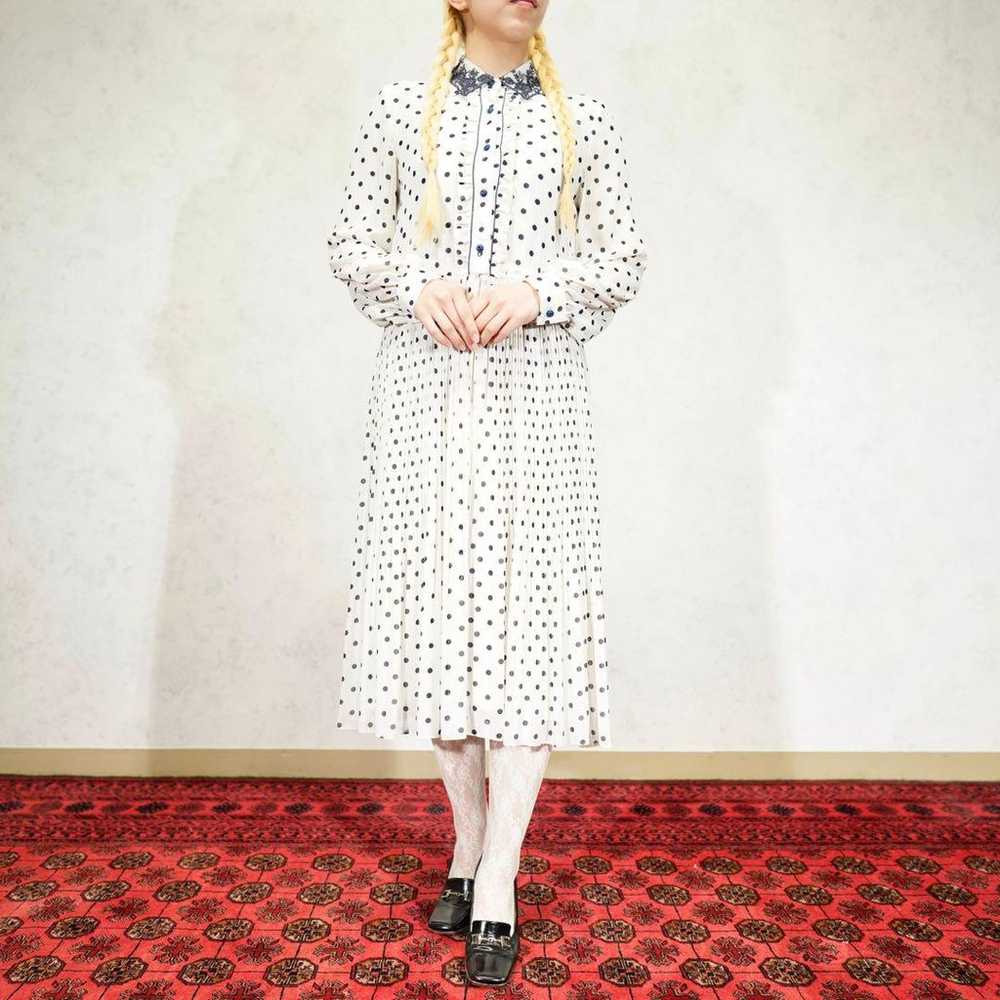 RETRO VINTAGE Retro Vintage Polka Dot Dress - image 2