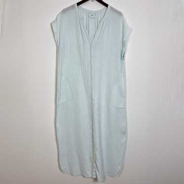 Xirena Blue Gauze Cotton Maxi Dress Size Large - image 1