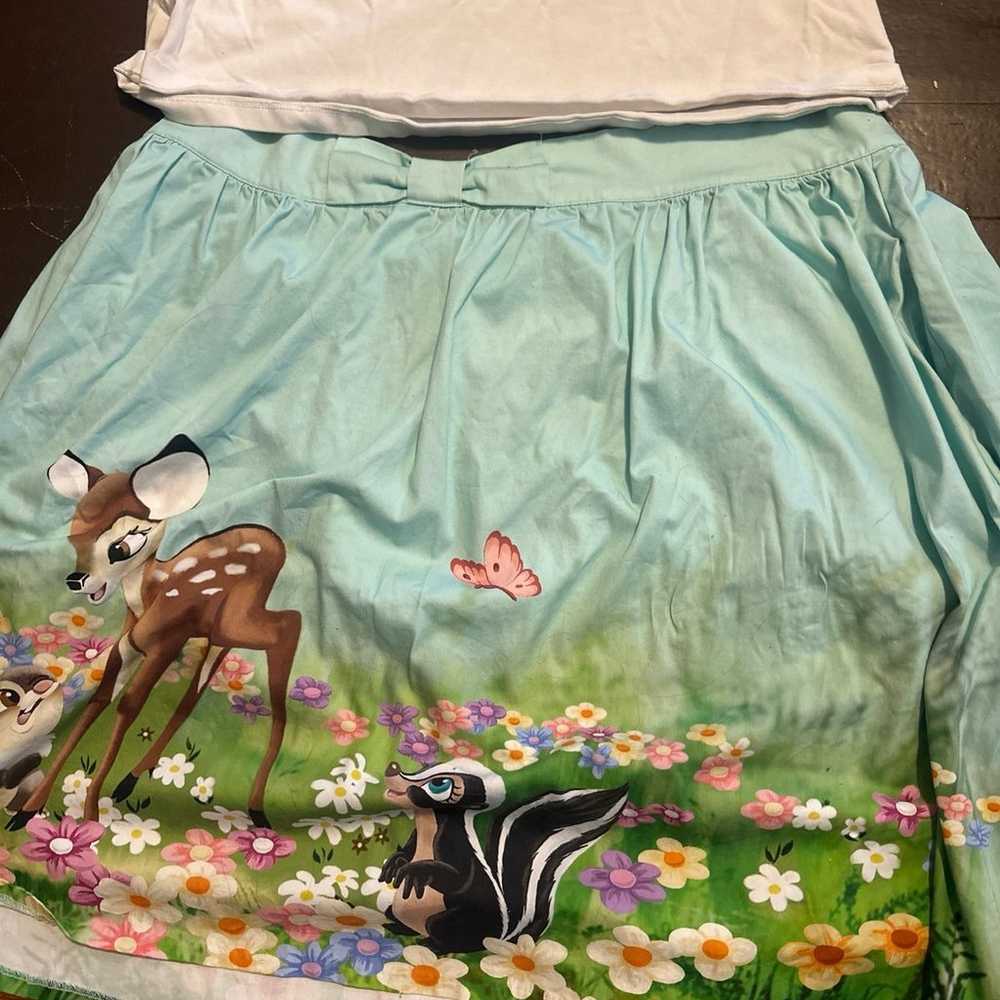 Loungefly Bambi shirt and skirt set PLUS SIZE - image 2