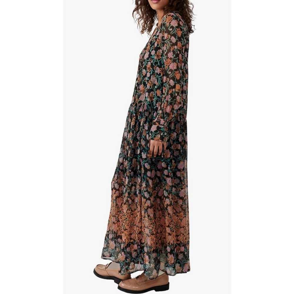 Free People Women's See It Through Dress in Black… - image 3