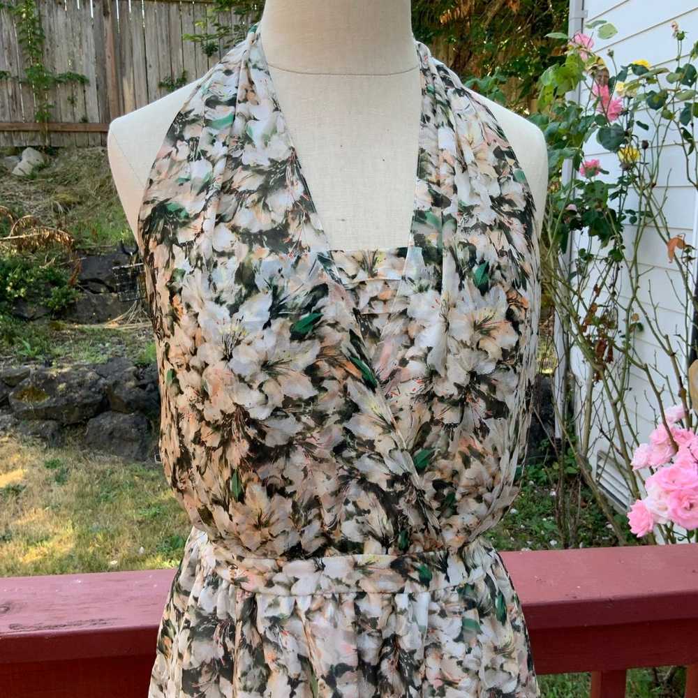 Anthro Leifsdottir 100% Silk Floral Dress - image 3