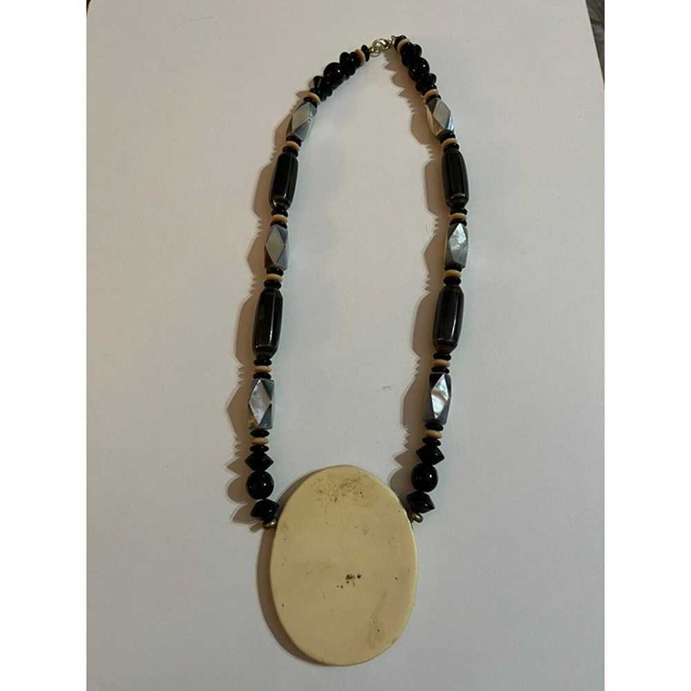 Lee Sands 18 Inch Necklace 70s Abalone Mother of … - image 6