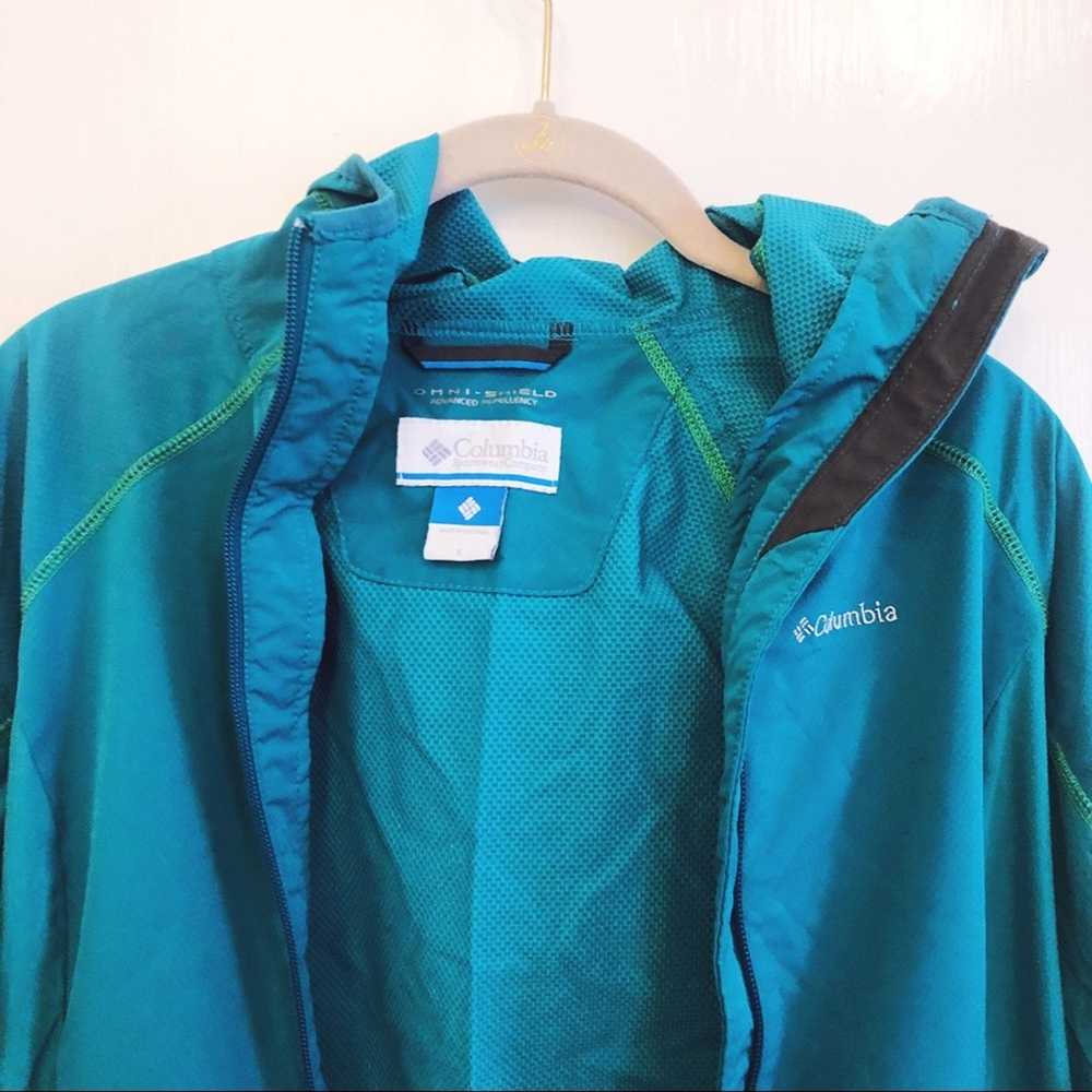 Columbia Columbia Dark Teal Rain Jacket - image 3