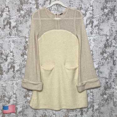 Free People Rabbit Sweater Dress in Cream - image 1