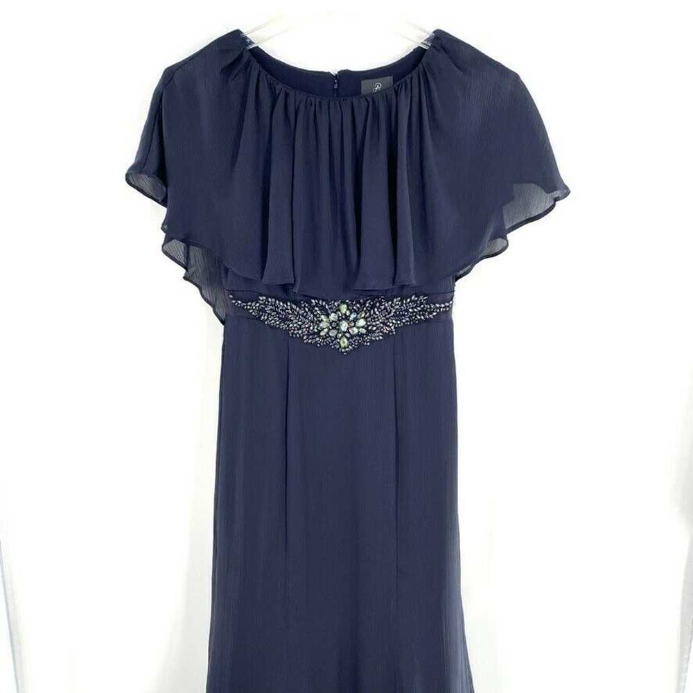 Adrianna Papell Womens Capelet Gown Dress Formal … - image 3