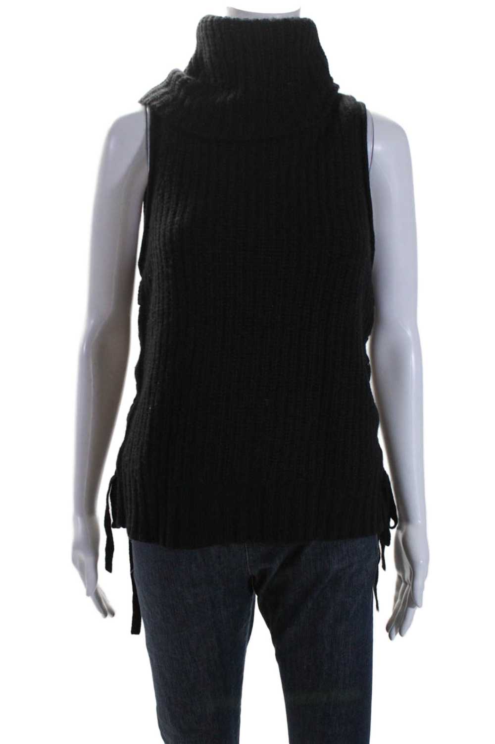 Autumn Cashmere Womens Sleeveless Turtleneck Lace… - image 1