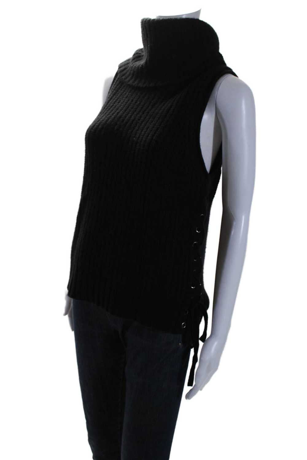 Autumn Cashmere Womens Sleeveless Turtleneck Lace… - image 2