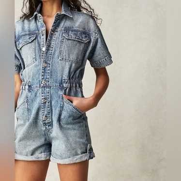 Free People Marci Denim Romper - Size M