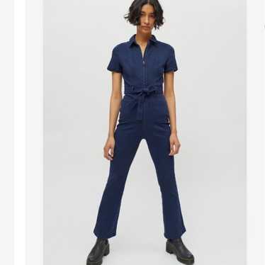 urban outfitters stephie short sleeve coverall jum