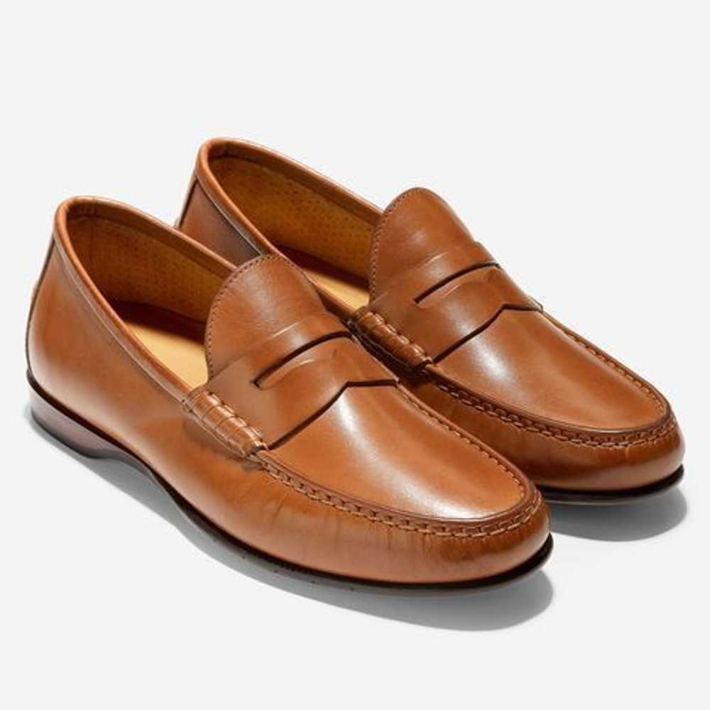 Gucci Gucci Light Brown Tan Leather Penny Loafers - image 1