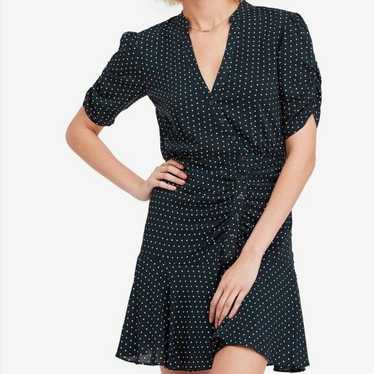 FREE PEOPLE Black & White Polka Dot Asymmetrical P