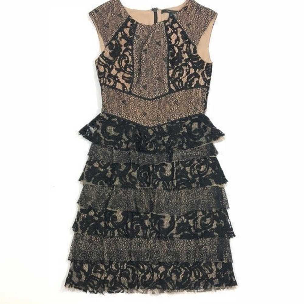 BCBGMaxazria Lace Tiered Ruffle Kayla Large - image 2