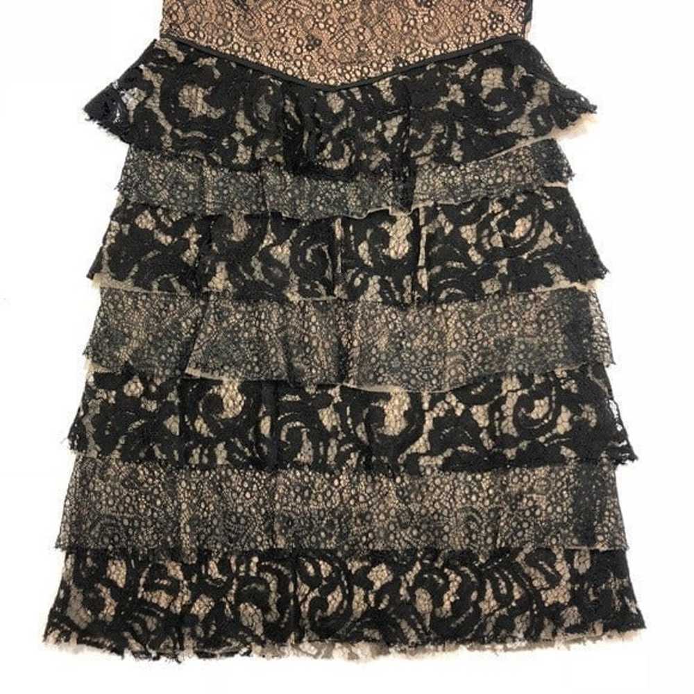 BCBGMaxazria Lace Tiered Ruffle Kayla Large - image 4