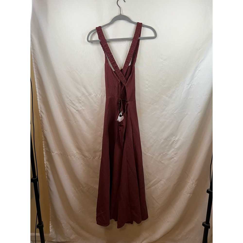 Astr Rust Red Floor Length Sleeveless Dress Size … - image 2