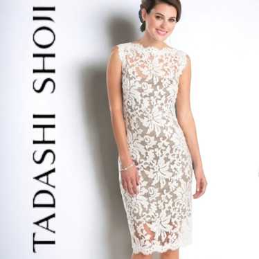 TADASHI SHOJI "Bella" sequined lace illusions she… - image 1