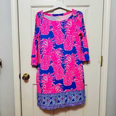 New Lily Pulitzer UPF 50+ deals Ronan Crop Popover Pink Topaz Pineapple