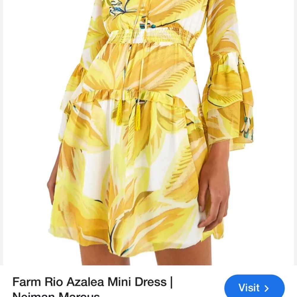 Farm Rio Azalea print dress large - image 1