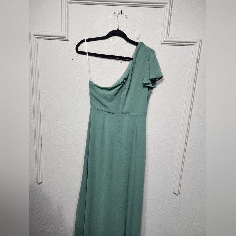 Lulu's Loving Twist Sage Green One-Shoulder Twist… - image 11