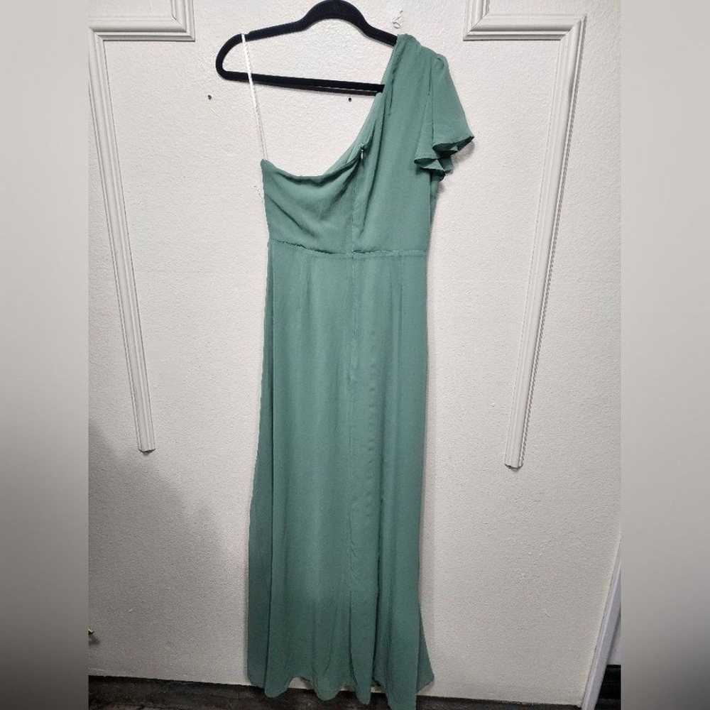 Lulu's Loving Twist Sage Green One-Shoulder Twist… - image 12