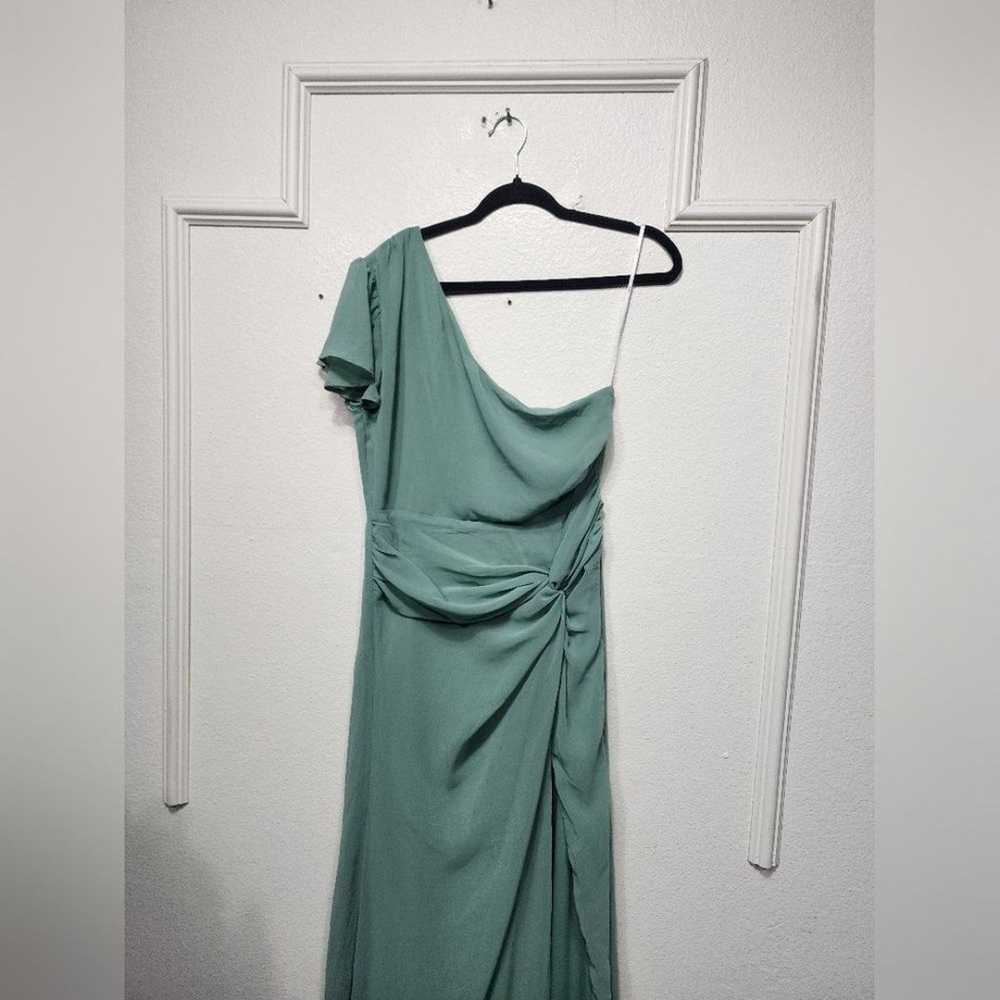 Lulu's Loving Twist Sage Green One-Shoulder Twist… - image 7