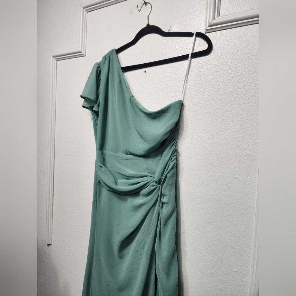 Lulu's Loving Twist Sage Green One-Shoulder Twist… - image 8