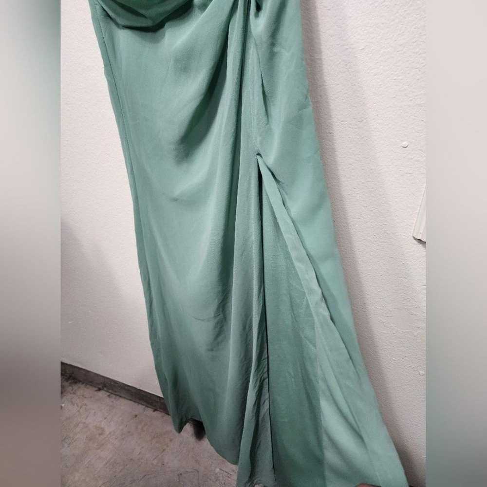 Lulu's Loving Twist Sage Green One-Shoulder Twist… - image 9