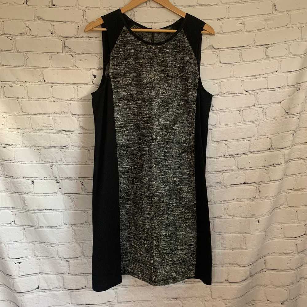 Eileen Fisher Colorblock Tweed Black White Knit S… - image 4