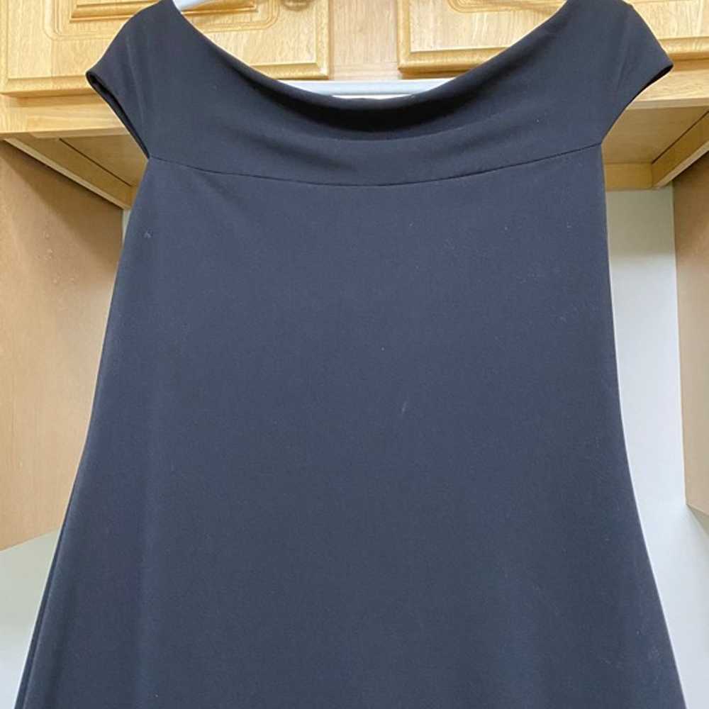 Laundry Blue Boat Neck Cap Sleeves Dress- size 12 - image 2