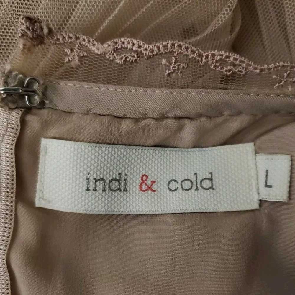 Indi & Cold Dress Size Large Dropwaist Pleated Em… - image 10