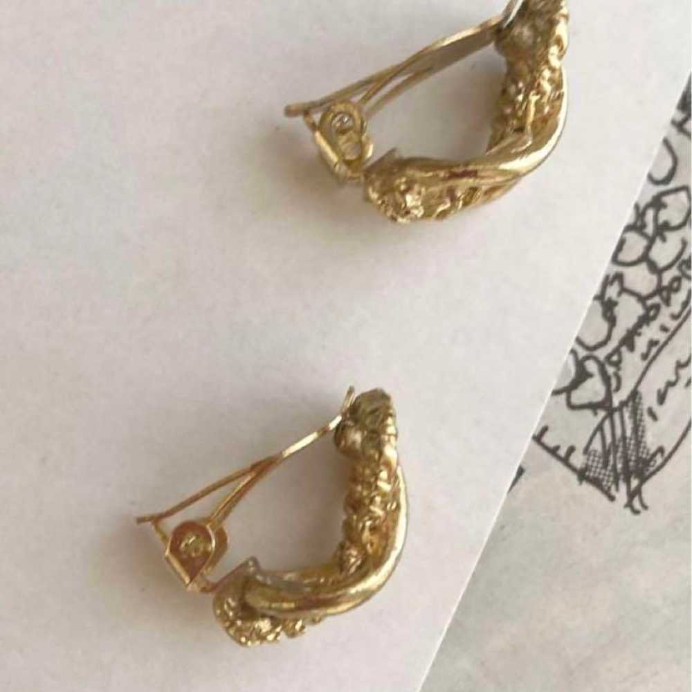 Vintage rope design earrings. - image 2