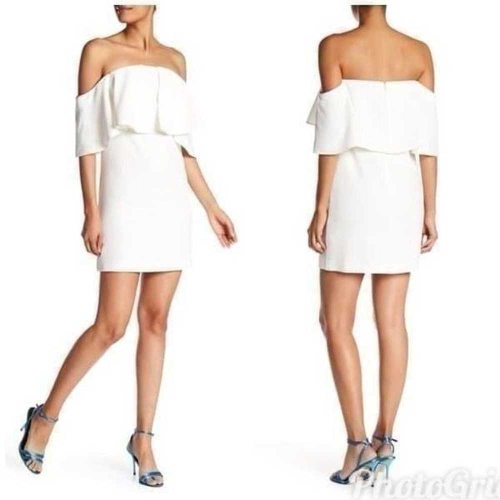 TRINA TURK Off The Shoulder Mini Dress Ruffle She… - image 4