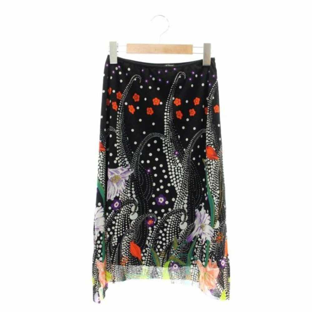 Vivienne Tam Floral Print Power Net Skirt Tight K… - image 1