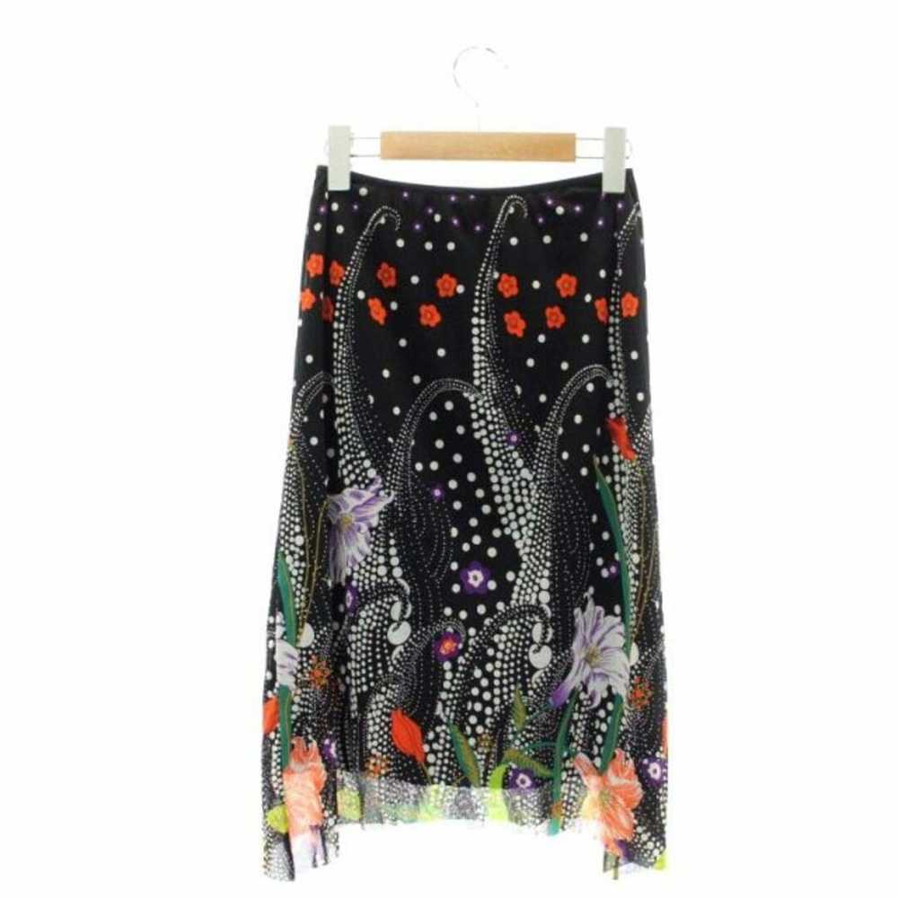 Vivienne Tam Floral Print Power Net Skirt Tight K… - image 2