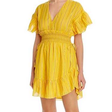 Saylor Adrianne Ruffle Sleeve Mini Dress