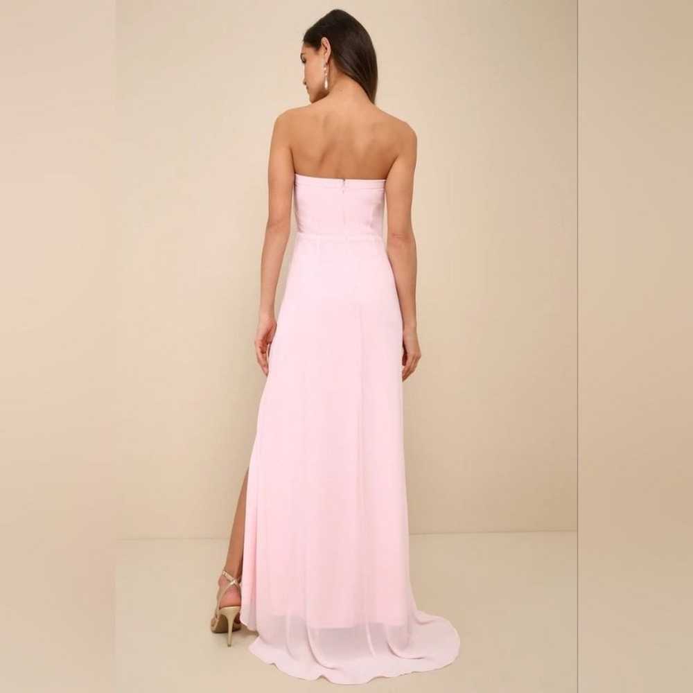 Lulu's Splendid Aura Light Pink Chiffon Pleated S… - image 5