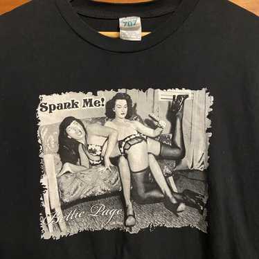 Vintage Bettie Page Spank Me Pin Up tee - image 1