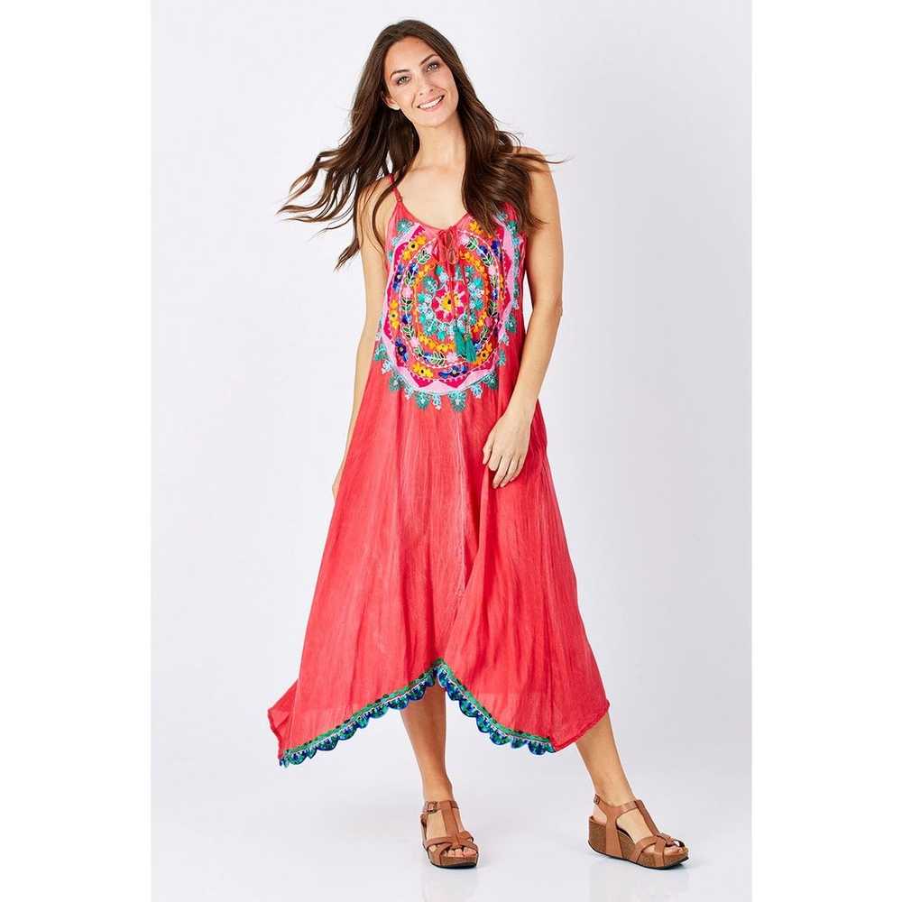 RUBY YAYA BOTANICA BOHO EMBROIDERED SLIPDRESS SUN… - image 3