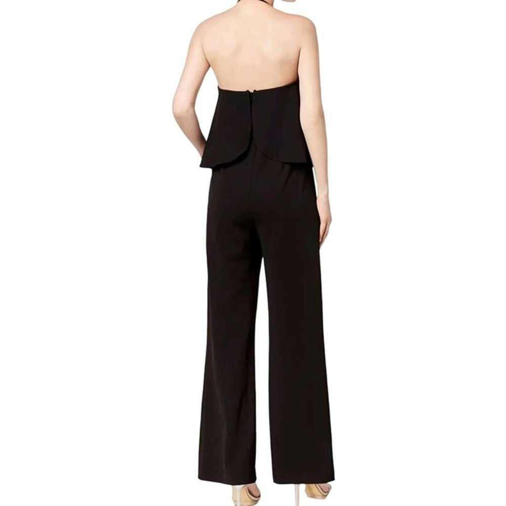 Calvin Klein Black Crepe Wide Leg Halter Top Jump… - image 3