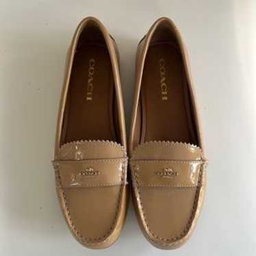 靴 COACH  ODETTE CRKL PATENT COACH Woman's Odette Casual Loafers - Macy's